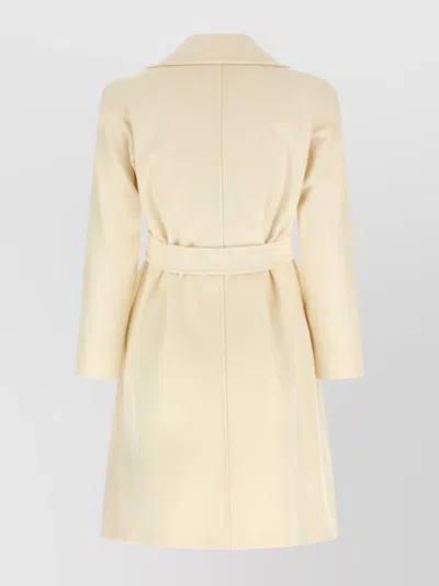 S Max Mara Virgin Wool Single-breasted Coat In Neutral