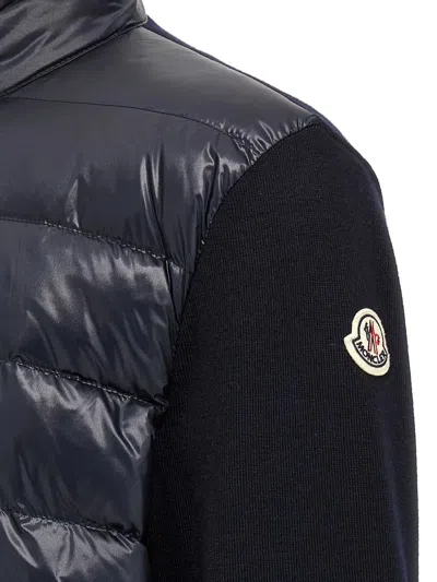 Moncler Padded-front Jacket In Blue