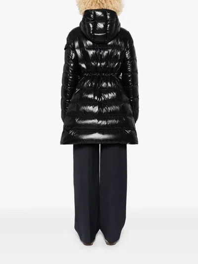 Moncler Courcelles Long Coat In Black