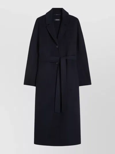 S Max Mara Single Breasted Coat In Blue