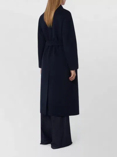 S Max Mara Single Breasted Coat In Blue