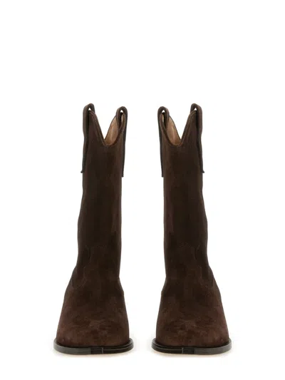 Isabel Marant Suede Boots With Pointed Toes In Multi