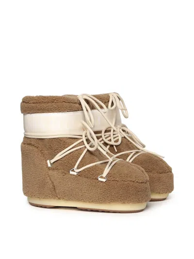 Moon Boot Icon Low Fleece Teddy Snow Boots In Multi