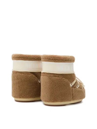Moon Boot Icon Low Fleece Teddy Snow Boots In Multi