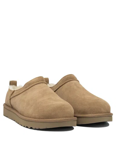 Ugg Classic Micro Sheepskin Ankle Boots In Brown