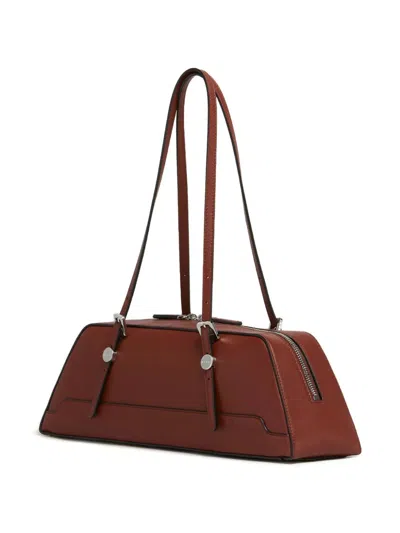 Marni Structured Duffle Bag Long Handles In Brown
