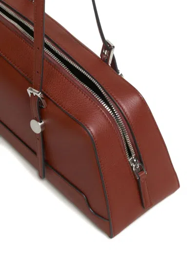 Marni Structured Duffle Bag Long Handles In Brown
