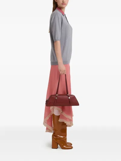 Marni Structured Duffle Bag Long Handles In Brown