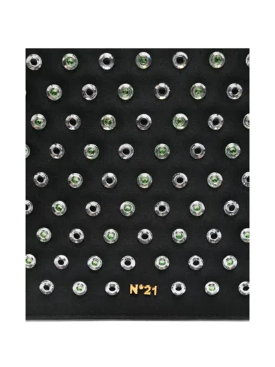 N°21 N21 Pochette Large In Black