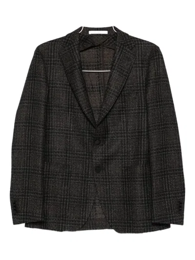 Tagliatore Check Patterned Single-breasted Blazer In Multi
