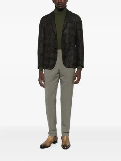 Tagliatore Check Patterned Single-breasted Blazer In Multi