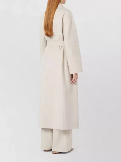 S Max Mara Wool Single Breasted Coat In Neutral