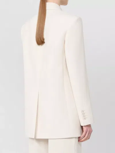 S Max Mara Single-breasted Blazer In White