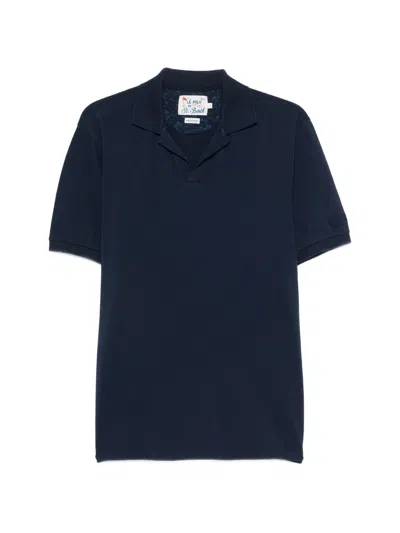 Mc2 Saint Barth Cotton Elastane Charles T-shirt In Blue