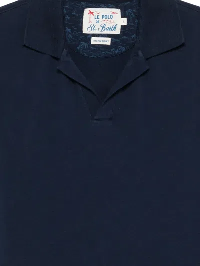 Mc2 Saint Barth Cotton Elastane Charles T-shirt In Blue