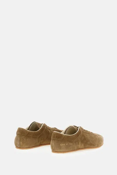 Common Projects Brown Suede Driving Sneaker In Brown
