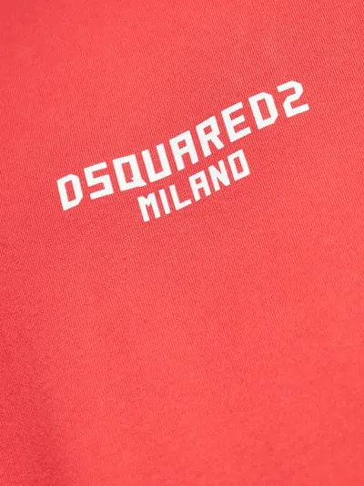 Dsquared2 Logo T-shirt In Red