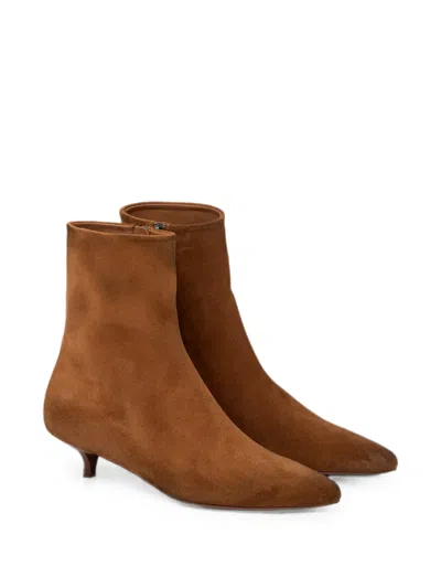 Marsèll Suede Ankle Boots In Brown