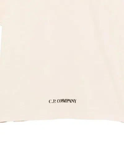 C.p. Company C.p.company T-shirt With Logo Print In Neutral