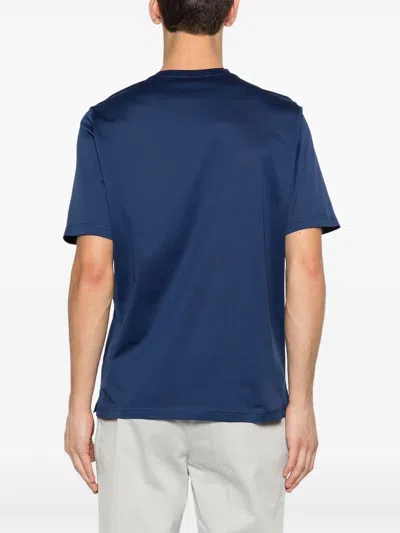 Ferrante Round-neck T-shirt In Blue