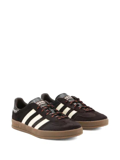 Adidas Originals Adidas By Wales Bonner Chocolate Calf Hair Adidas X Wales Bonner Gazzelle Sneakers In Brown
