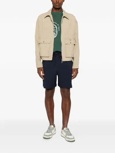 Maison Kitsuné Elasticated Shorts In Blue