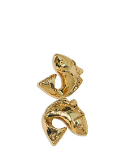 Jacquemus The Poisson Earrings In Gold