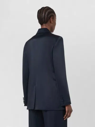 S Max Mara Single-breasted Jacket In Blue