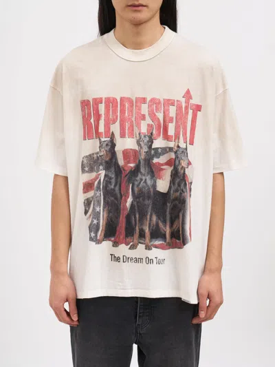 Represent 티셔츠 남성 색상 베이지 In White