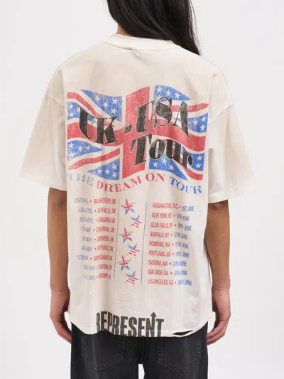 Represent 티셔츠 남성 색상 베이지 In White
