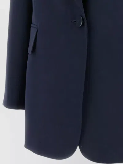 S Max Mara Single-breasted Blazer In Blue