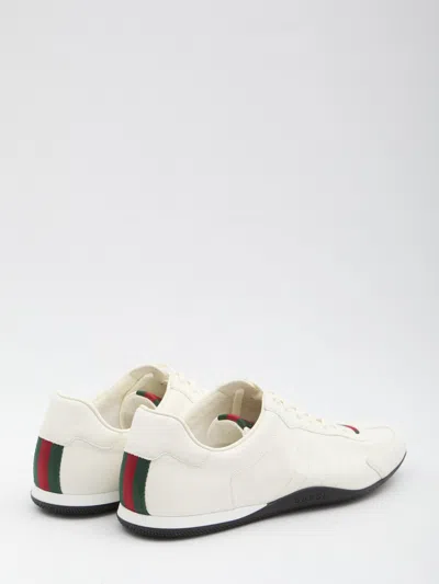 Gucci Low-cut Unlined Sneakers With Web Tongue In Animal Print