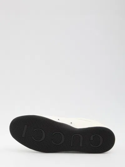 Gucci Low-cut Unlined Sneakers With Web Tongue In Animal Print