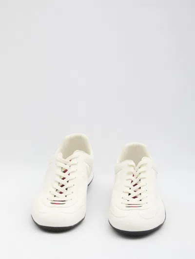 Gucci Low-cut Unlined Sneakers With Web Tongue In Animal Print