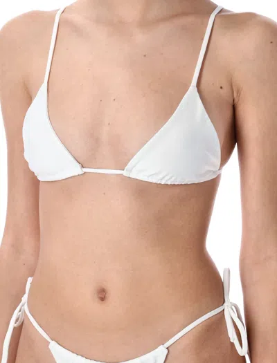 Swim By Di Mini Triangle Top Bikini With Adjustable Bottom In White