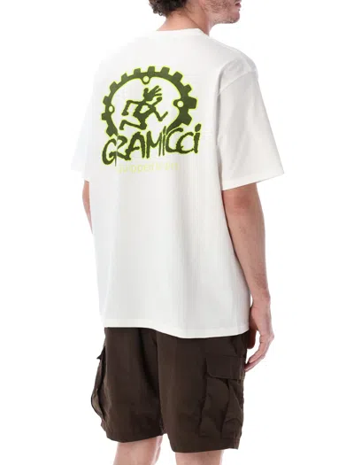 Gramicci Dirt Ready Graphic Crew Neck T Shirt In White