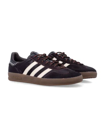 Adidas Originals Adidas By Wales Bonner Chocolate Calf Hair Adidas X Wales Bonner Gazzelle Sneakers In Brown