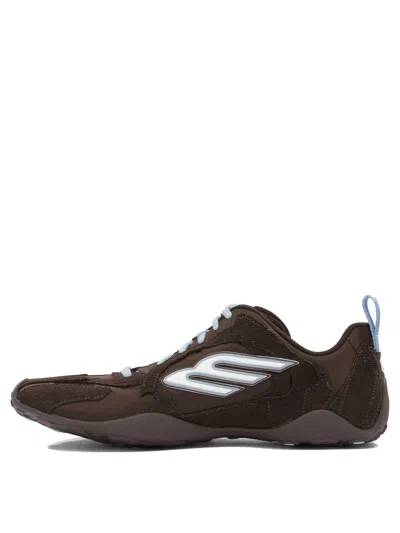 Balenciaga Women Brown Canvas And Corduroy Monday Ultra Sneakers In Brown