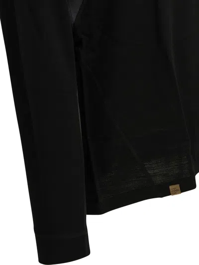 Montbell Black Wool Polyester Sweatshirt In Black