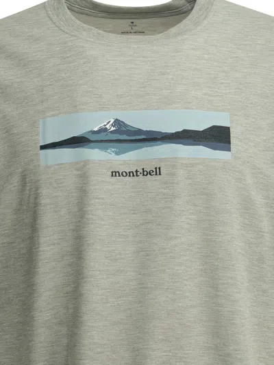 Montbell Grey Polyester T-shirt In Gray