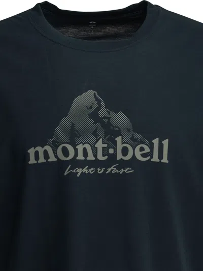 Montbell Blue Polyester T-shirt In Blue