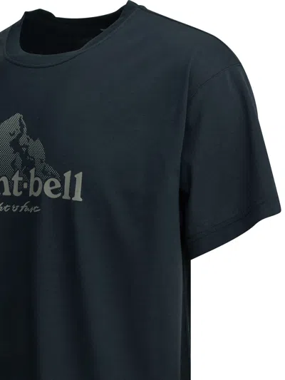 Montbell Blue Polyester T-shirt In Blue