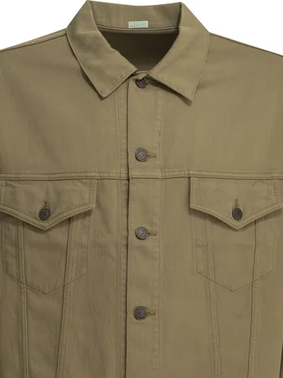 A.presse 3rd Type Button-up Denim Jacket In Brown
