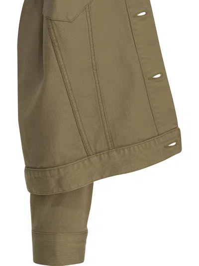 A.presse 3rd Type Button-up Denim Jacket In Brown