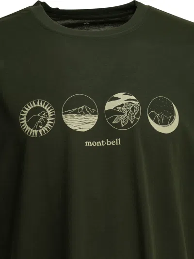 Montbell Green Polyester T-shirt In Green
