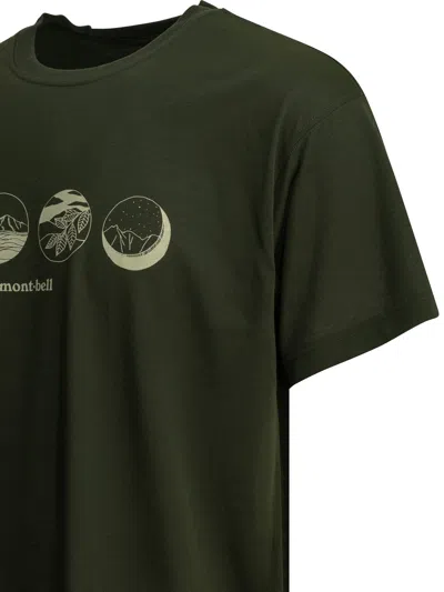 Montbell Green Polyester T-shirt In Green