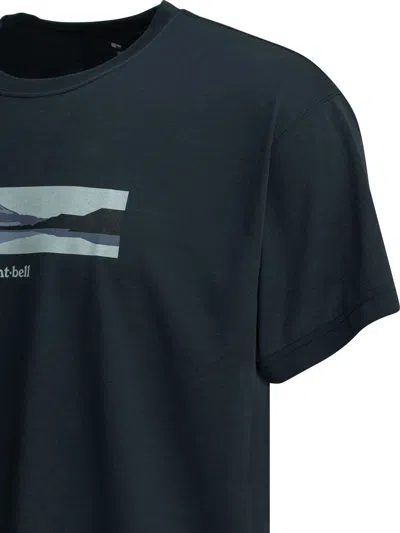 Montbell Blue Polyester T-shirt In Blue