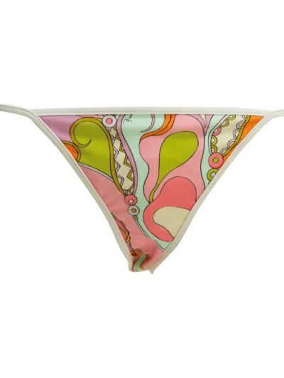 Pucci Emilio  "orchidee" Bikini Briefs In Multi