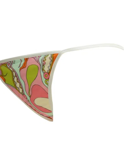 Pucci Emilio  "orchidee" Bikini Briefs In Multi