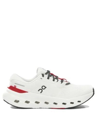 On Running Cloud Runner 3 White Polyester Rubber Low-top Sneakers In Multi